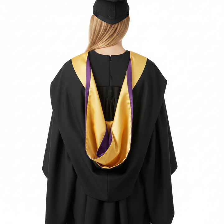 Cambridge Academic Hood - Back Drape Detail