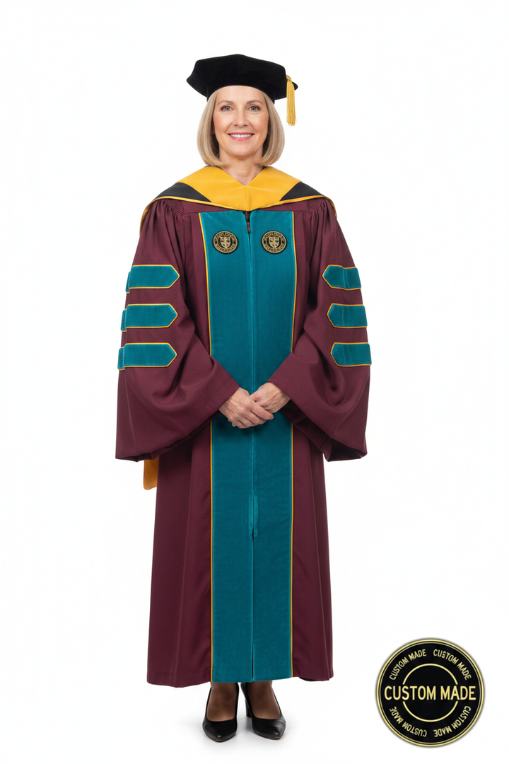 Custom Faculty Regalia Package for Indiana University Bloomington model display