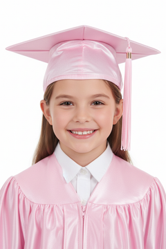 Shiny Pink Kindergarten/Preschool Cap & Tassel