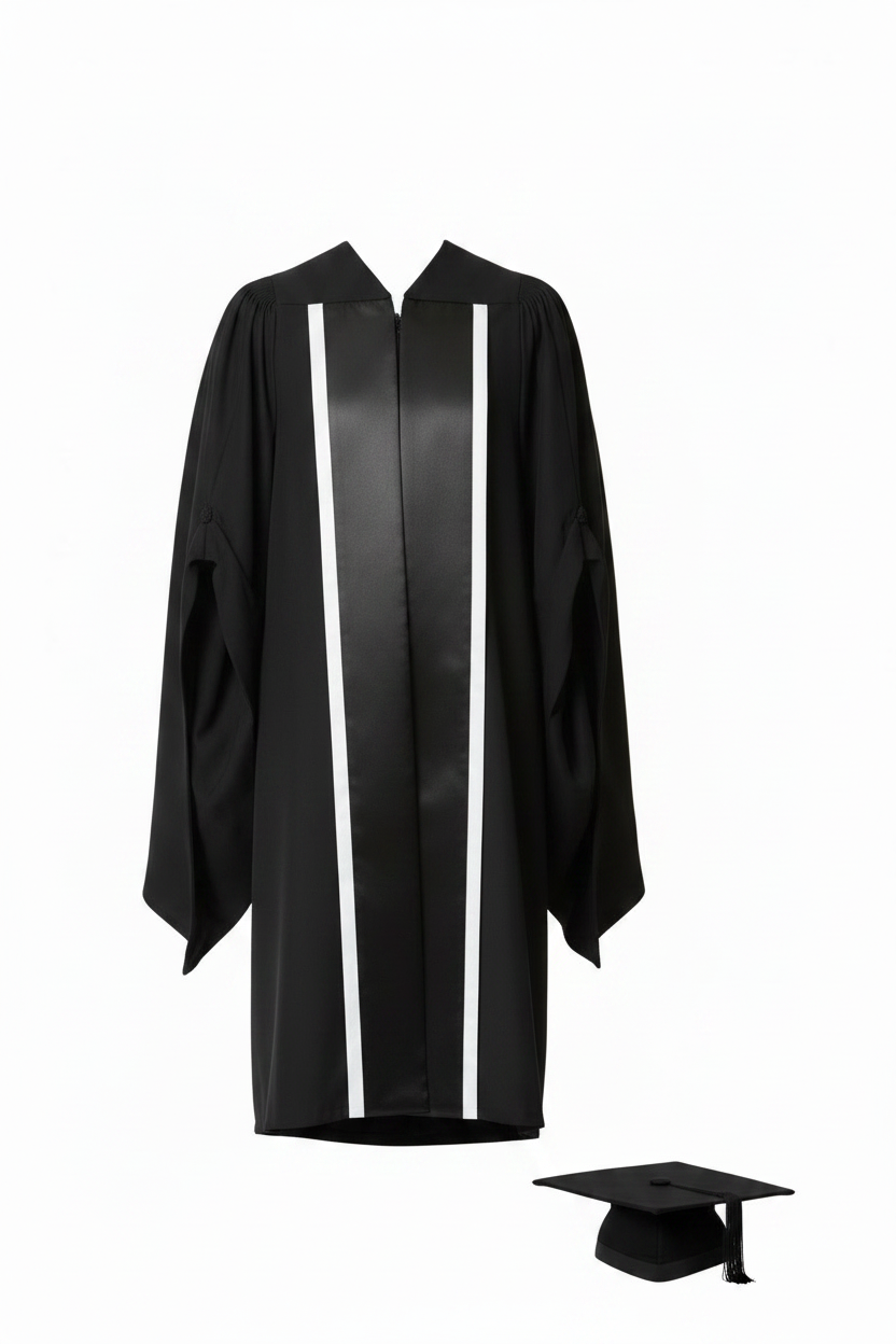 Customizable British UK PhD Doctoral Graduation Gown - Product Display