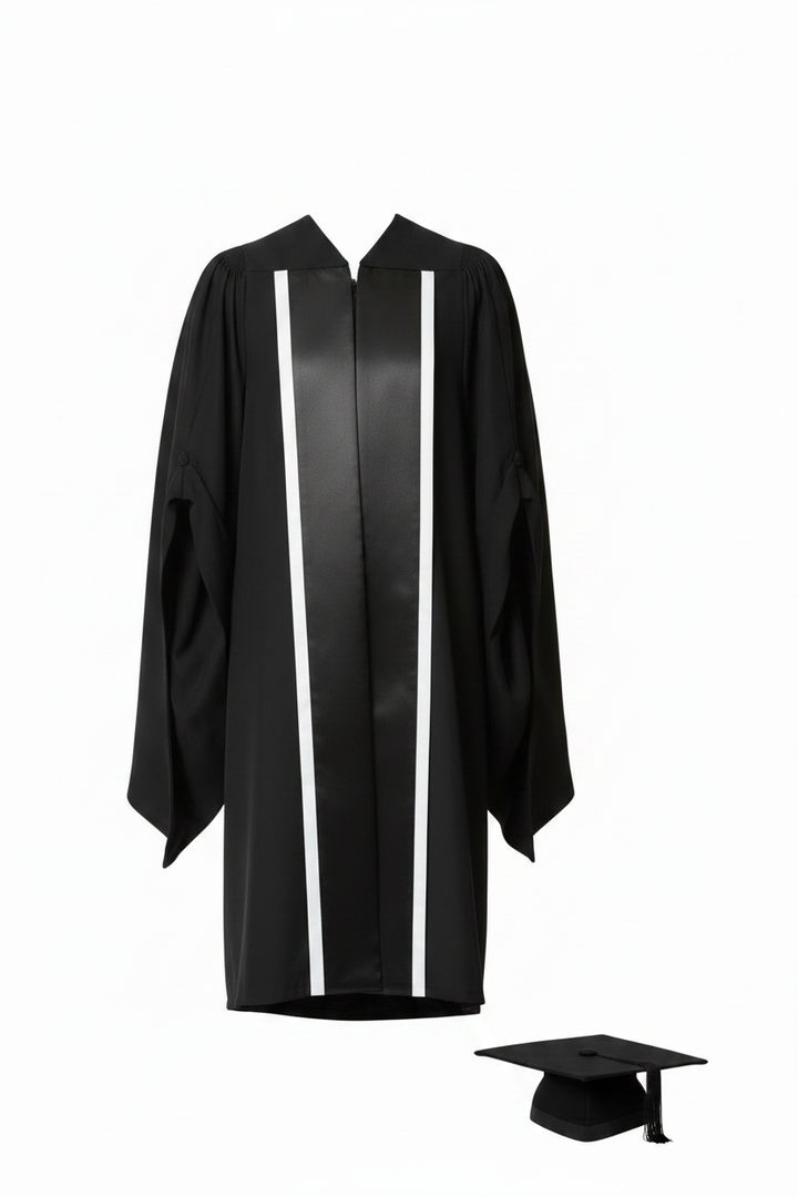 Customizable British UK PhD Doctoral Graduation Gown - Product Display