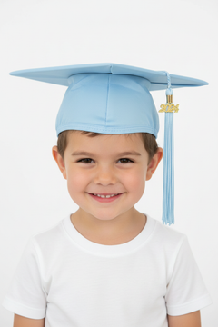 Matte Light Blue Kindergarten/Preschool Cap & Tassel