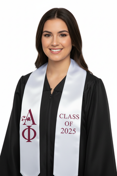 Alpha Phi Greek Lettered Stole with Year