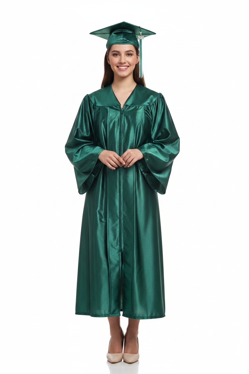 Shiny Hunter High School Cap & Gown - Model Shot