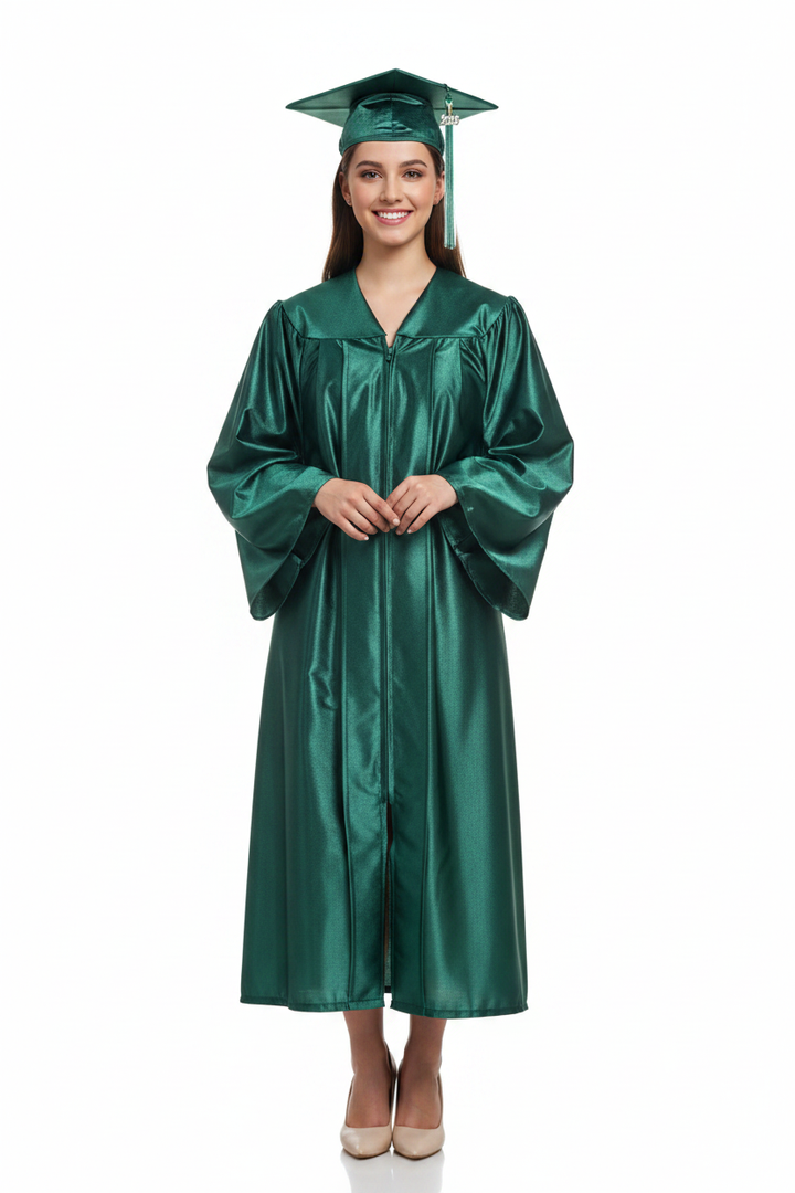 Shiny Hunter High School Cap & Gown - Model Shot