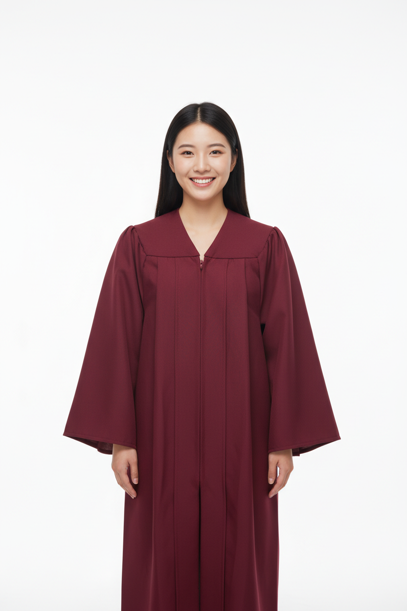 Matte Burgundy Bachelors Academic Gown