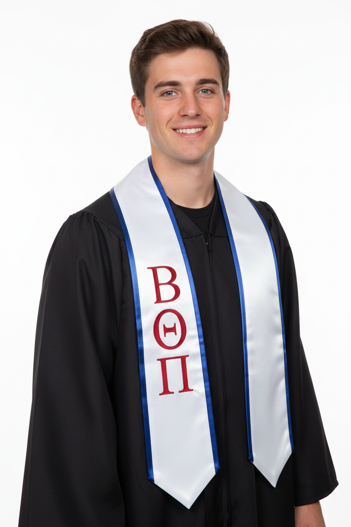 Beta Theta Pi Greek Lettered Stole model display