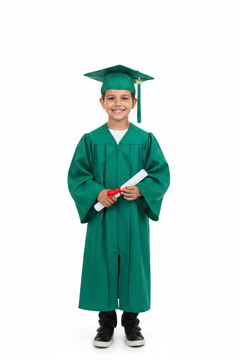 Matte Emerald Green Elementary Gown