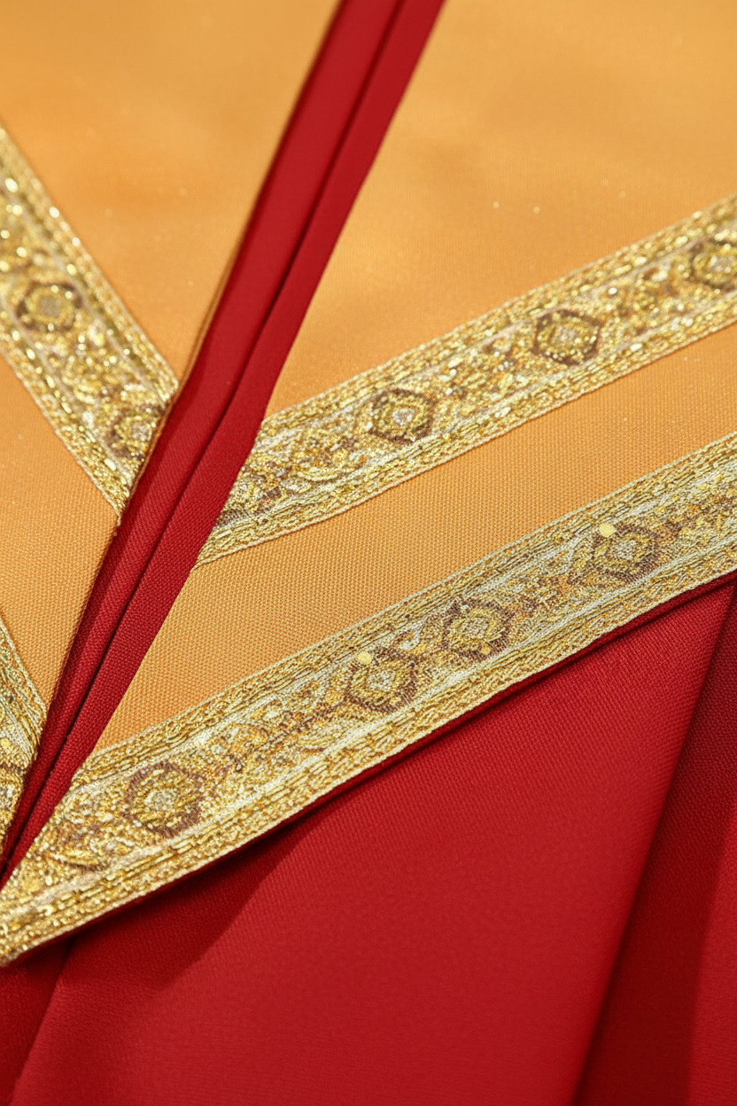 Premium Golden Yoke Lantern Sleeve Choir Robe