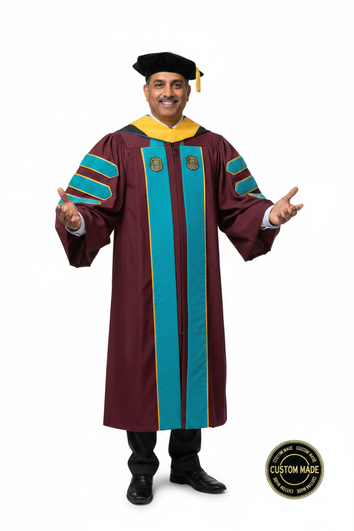 Custom Faculty Regalia Package for UC Berkeley model display