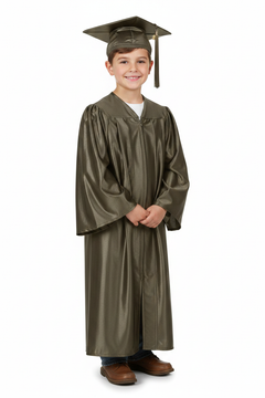 Shiny Brown Elementary Gown