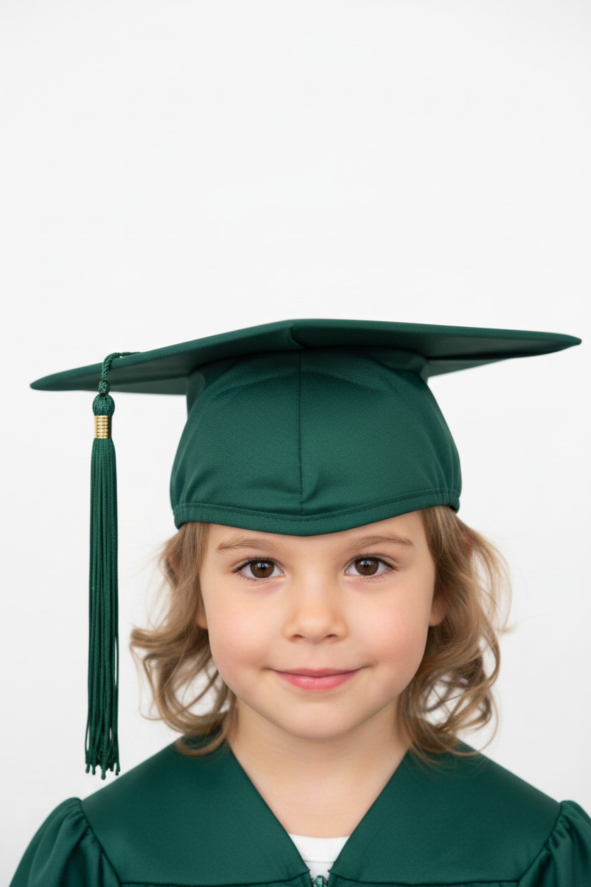 Matte Hunter Kindergarten/Preschool Cap - Model Shot