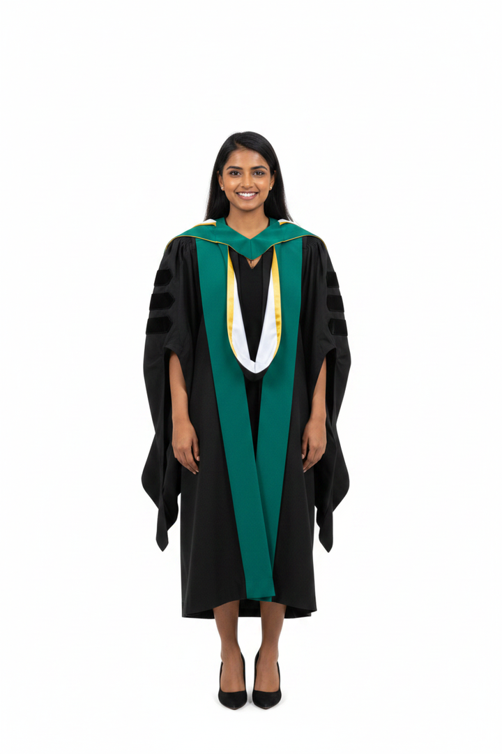 Custom UK British Oxford Style Academic Hood model display
