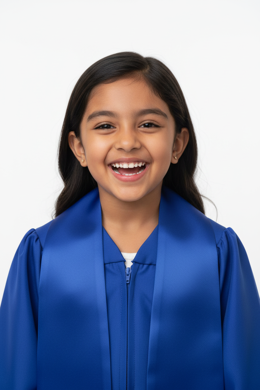 Royal Blue Kindergarten/Preschool Stole model display