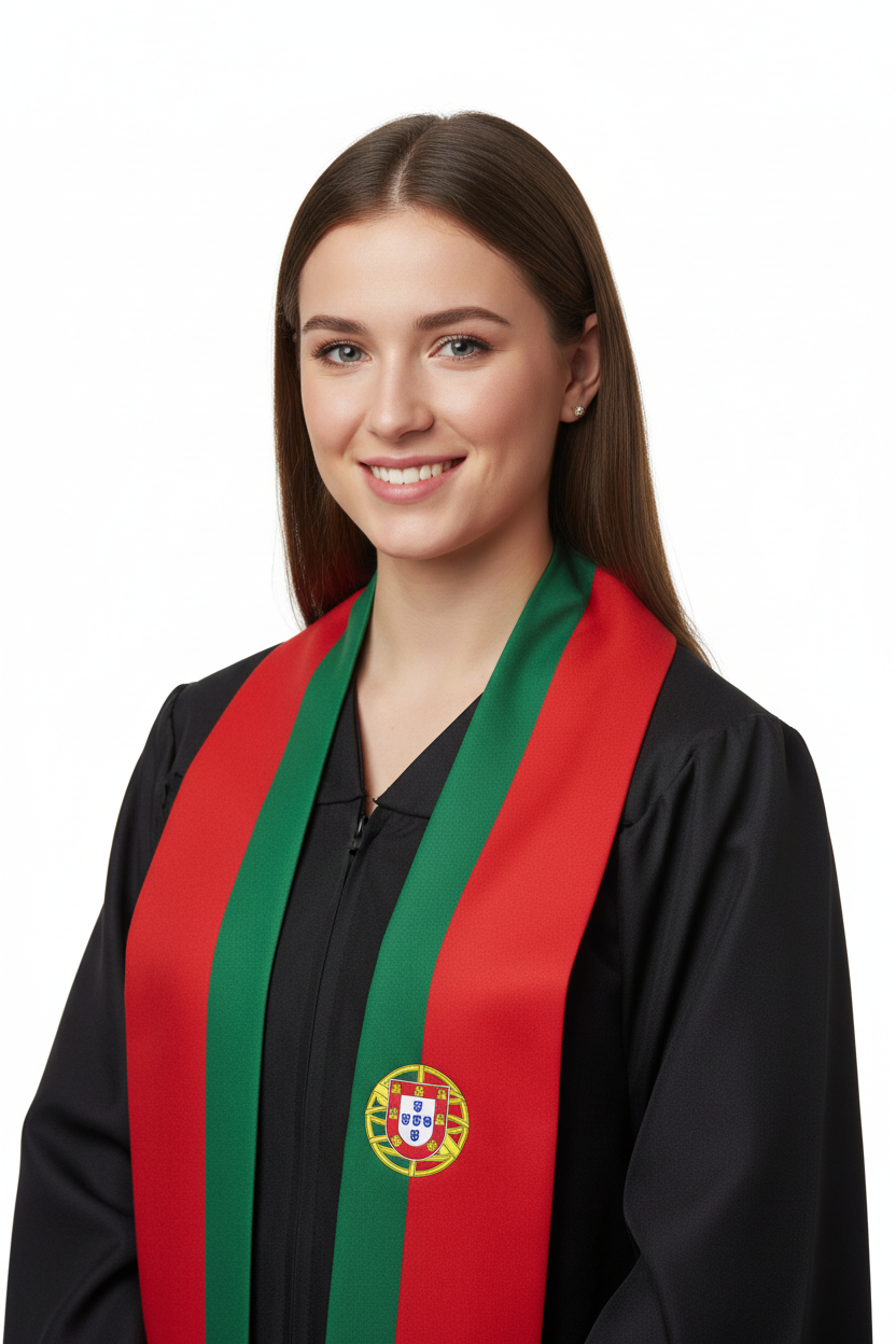 Portugal Graduation Stole model display
