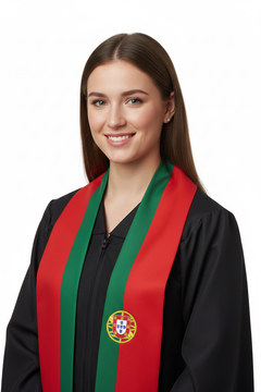 Portugal Graduation Stole - Portuguese Flag Sash