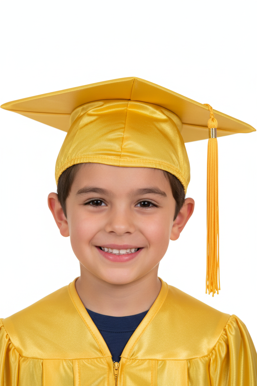 Shiny Gold Elementary Cap - Model Shot