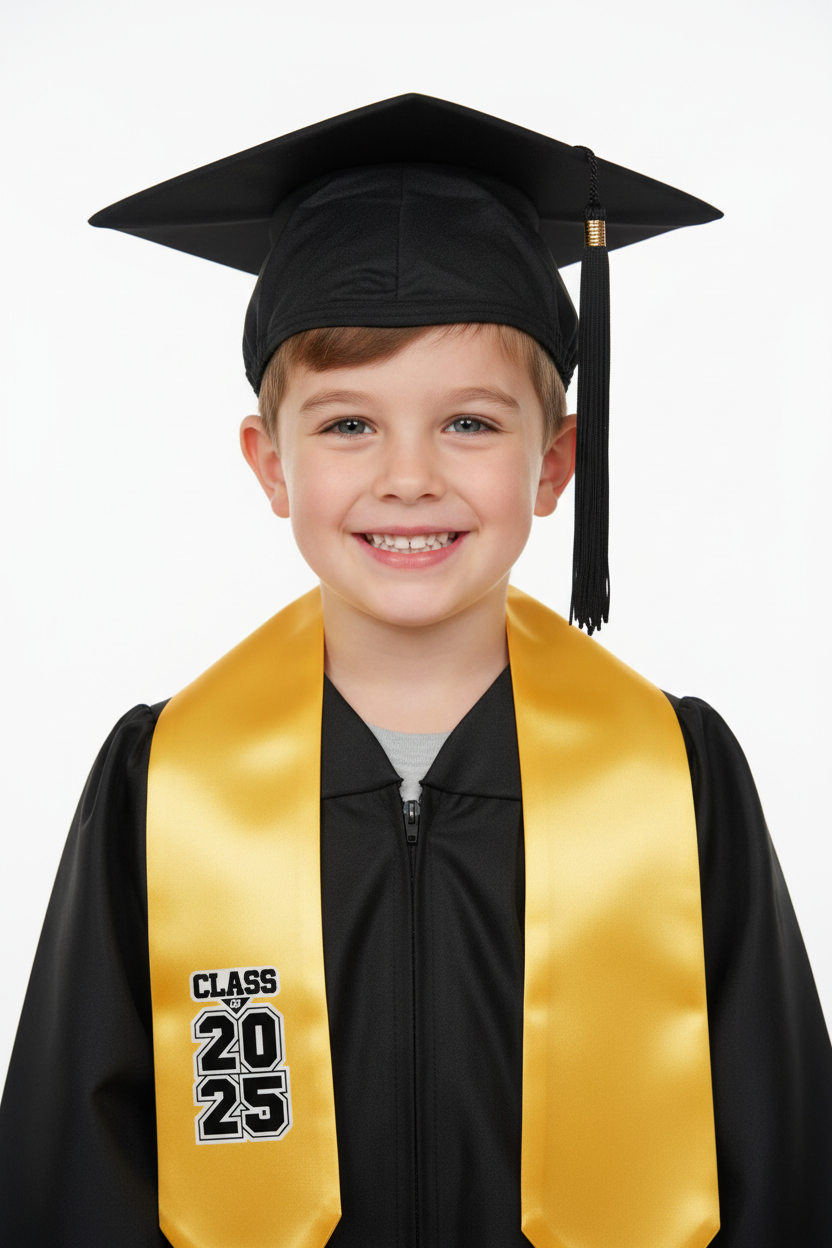 Gold Kindergarten/Preschool Class of Stole model display
