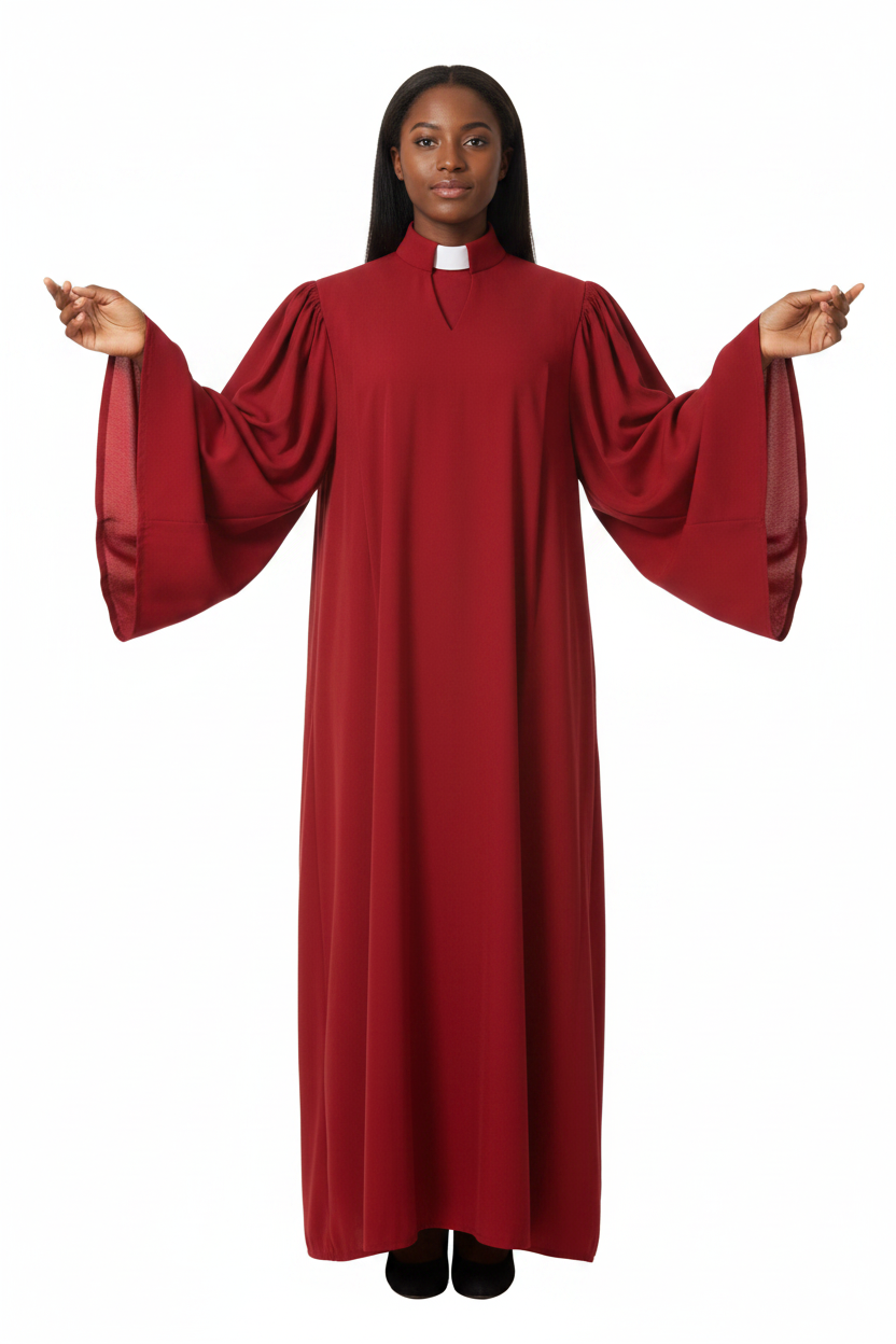 Premium Unisex Clergy & Liturgy Robe - Pulpit & Ceremony Gown