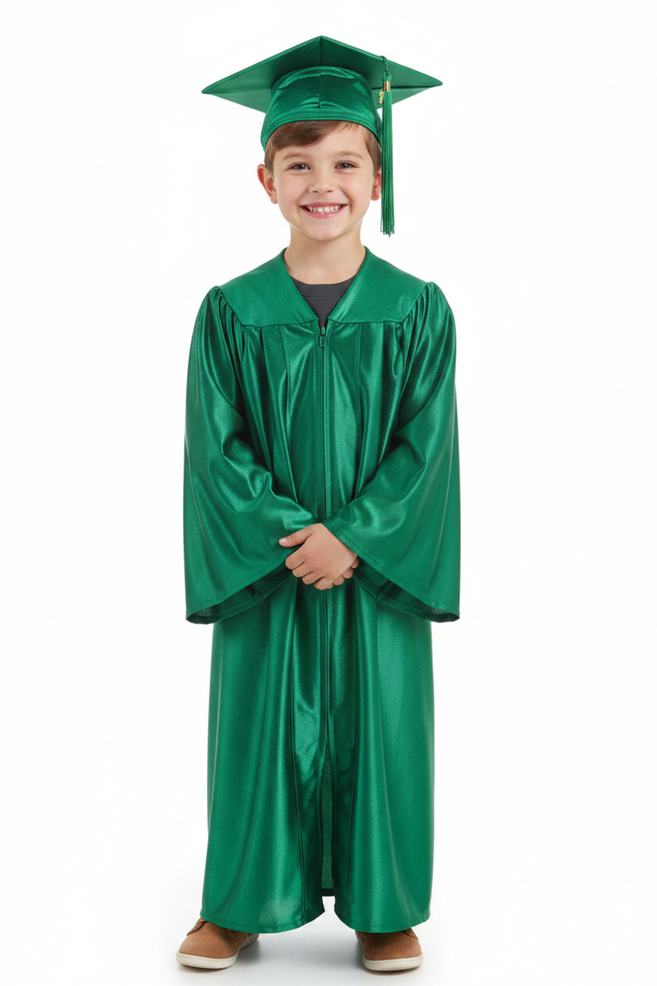 Shiny Hunter Elementary Cap & Gown - Model Shot