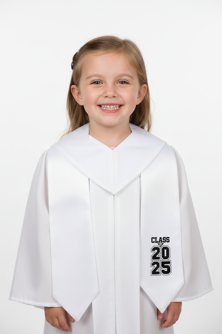 White Kindergarten/Preschool Class of Stole model display