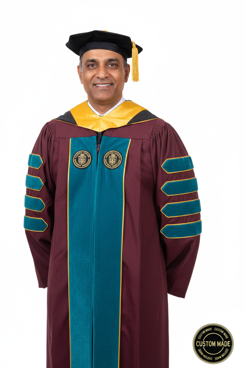 Custom Faculty Regalia Package for Arizona State University model display