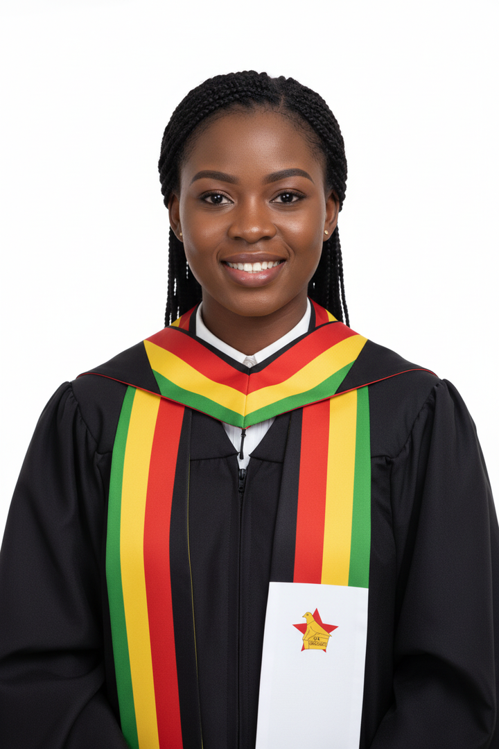 Zimbabwe Graduation Stole model display