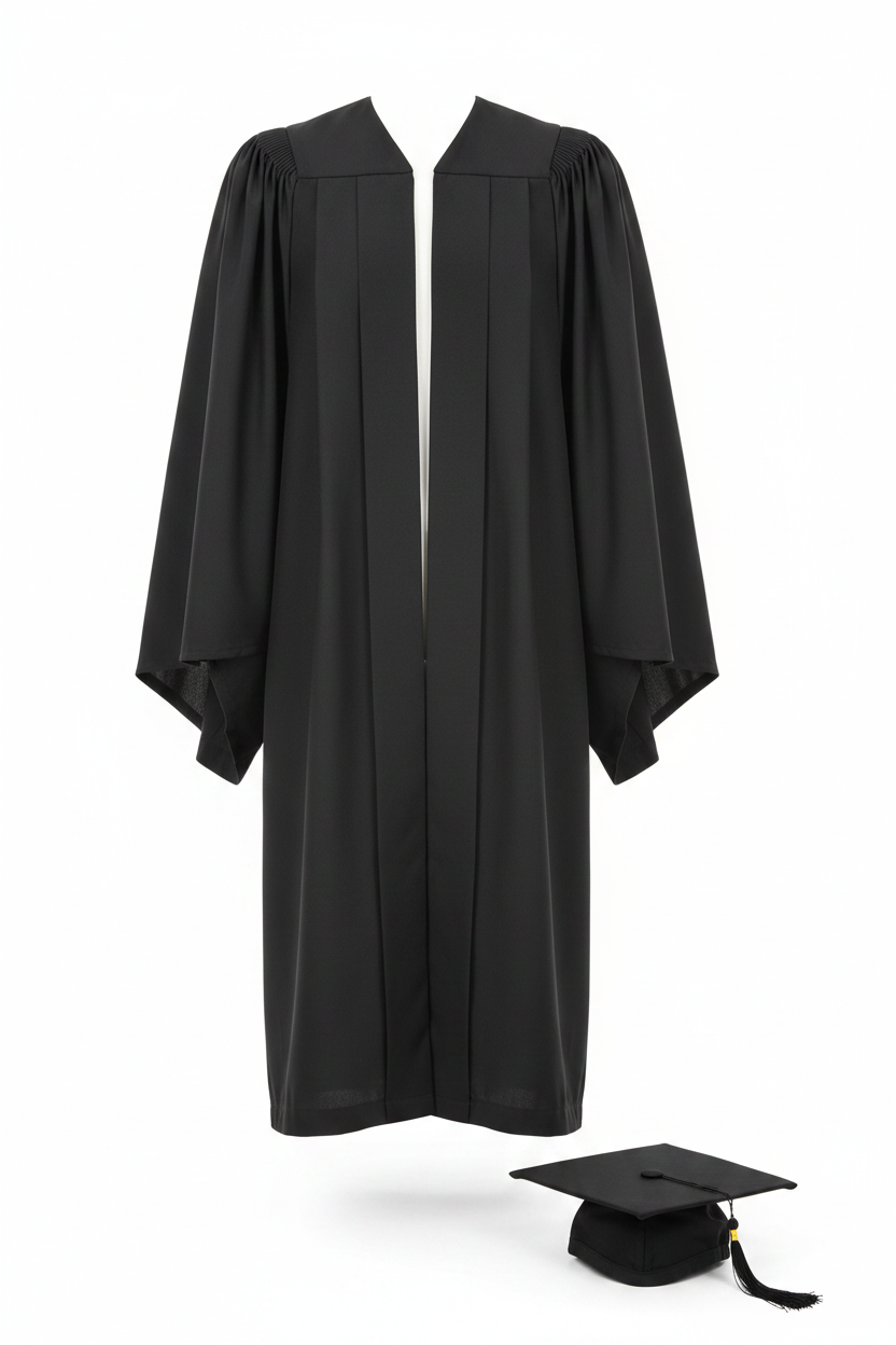 British UK Simple Bachelor's Graduation Gown - Product Display