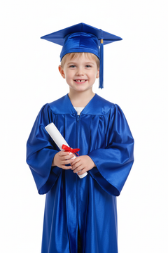 Shiny Royal Blue Kindergarten/Preschool Cap & Gown