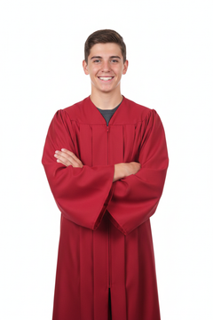 Matte Red Junior High/Middle School Gown