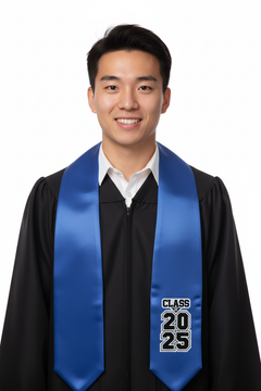 Royal Blue "Class of 2024/2025" Graduation Stole