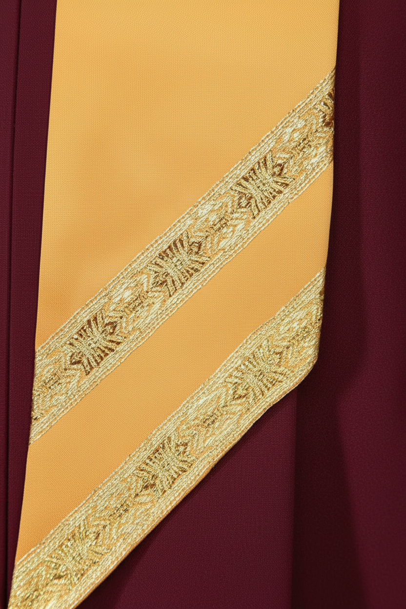Premium Golden Yoke Lantern Sleeve Choir Robe