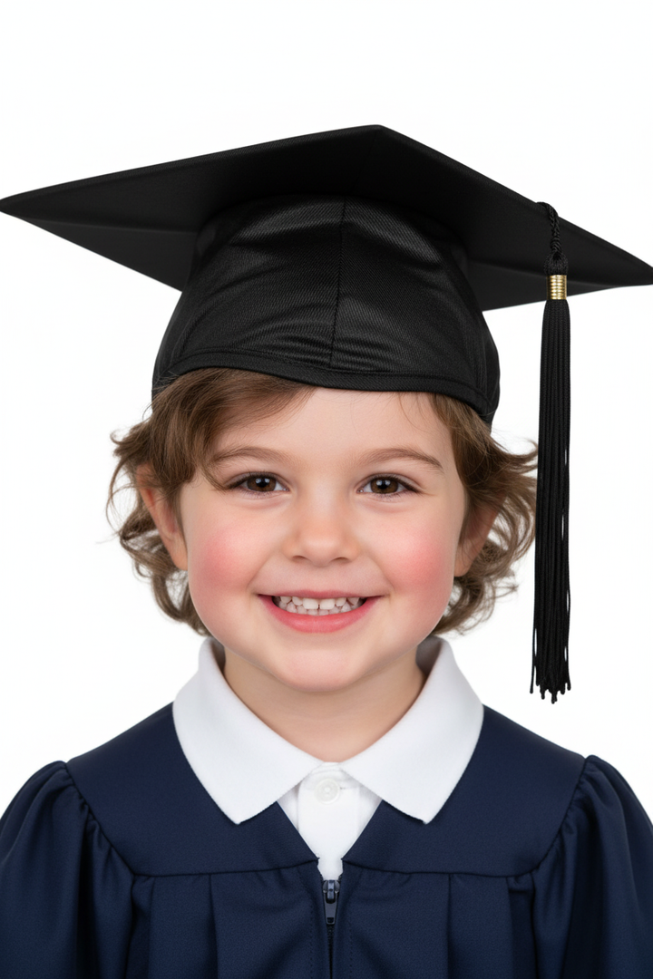 12 Shiny Kindergarten & Preschool Cap & Tassel - Model Shot