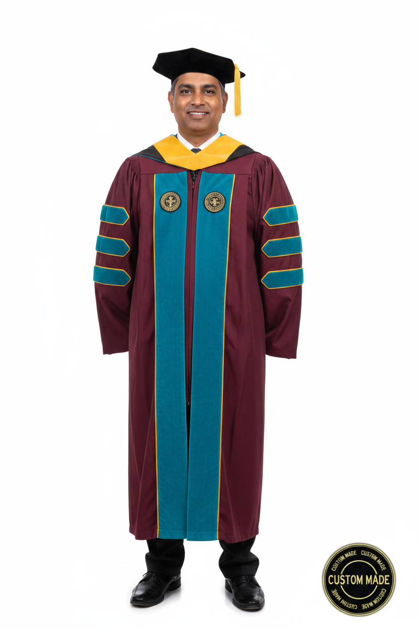 Custom Faculty Regalia Package for UC Santa Cruz model display