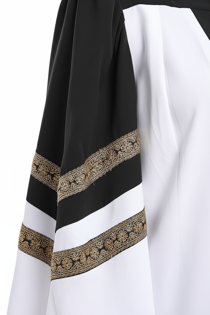 Premium Two-Tone Lantern Sleeve Choir & Clergy Robe - Stage Performance Gown