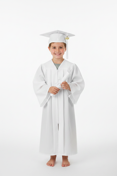 Matte White Elementary Gown
