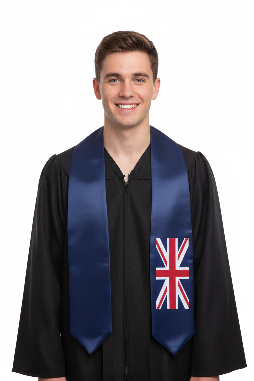 United Kingdom Graduation Stole model display