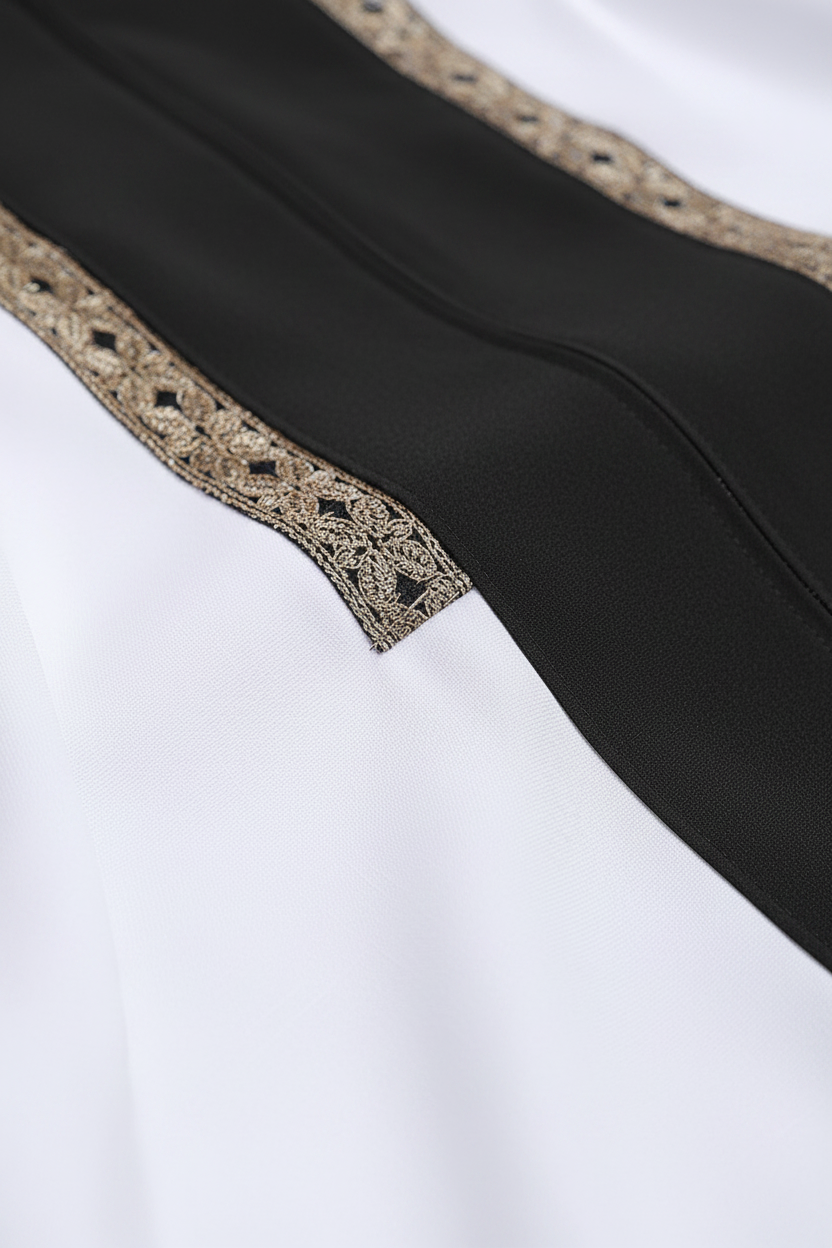Premium Two-Tone Lantern Sleeve Choir & Clergy Robe - Stage Performance Gown