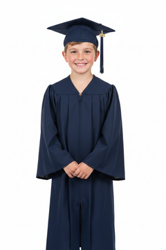 Matte Navy Blue Elementary Gown