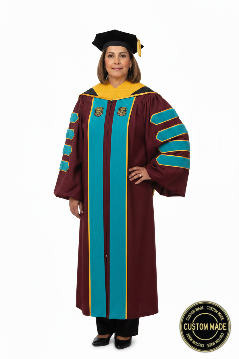 Custom Faculty Regalia Package for University of Maryland model display