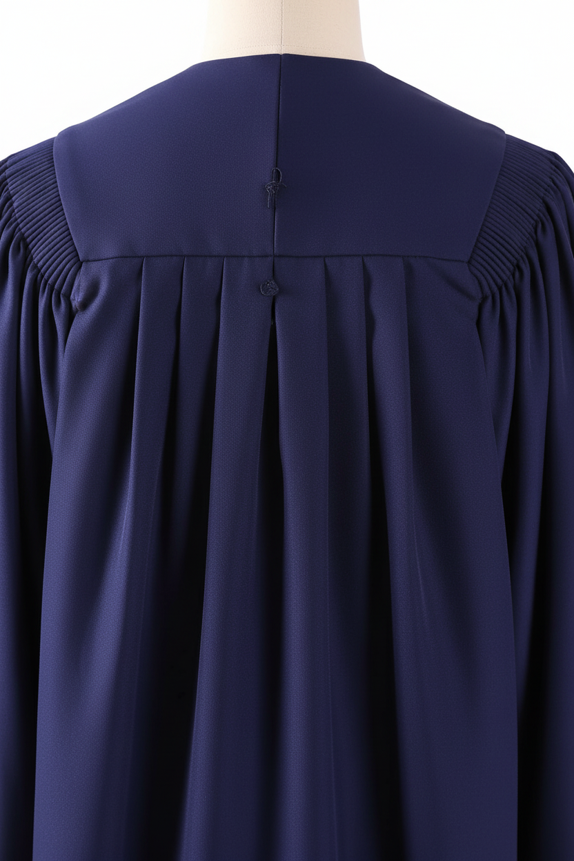 Premium Choir & Stage Robe - Navy with Red Stripe