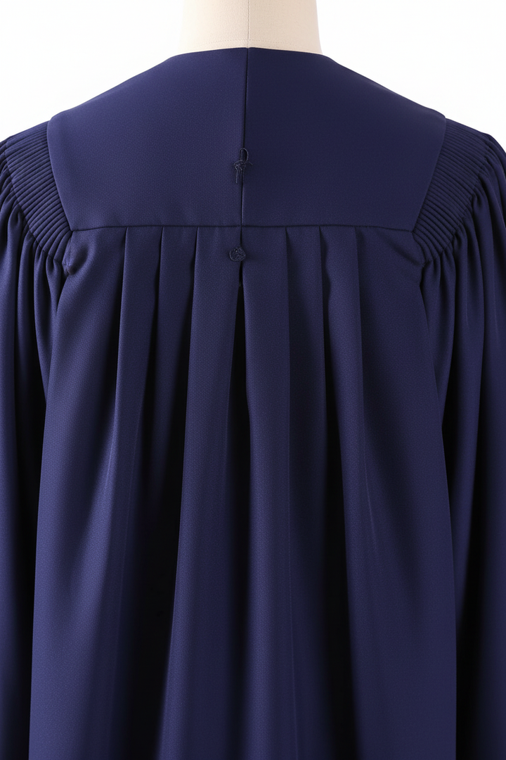 Premium Choir & Stage Robe - Navy with Red Stripe