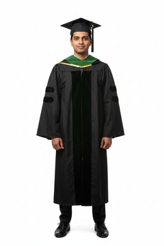 Doctor of Medicine Hood - Royal Blue & Gold