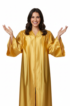 Shiny Gold High School Gown