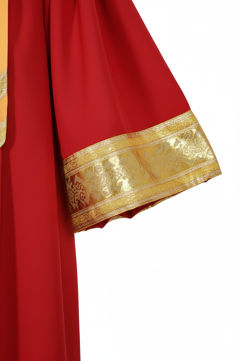 Premium Golden Yoke Lantern Sleeve Choir Robe