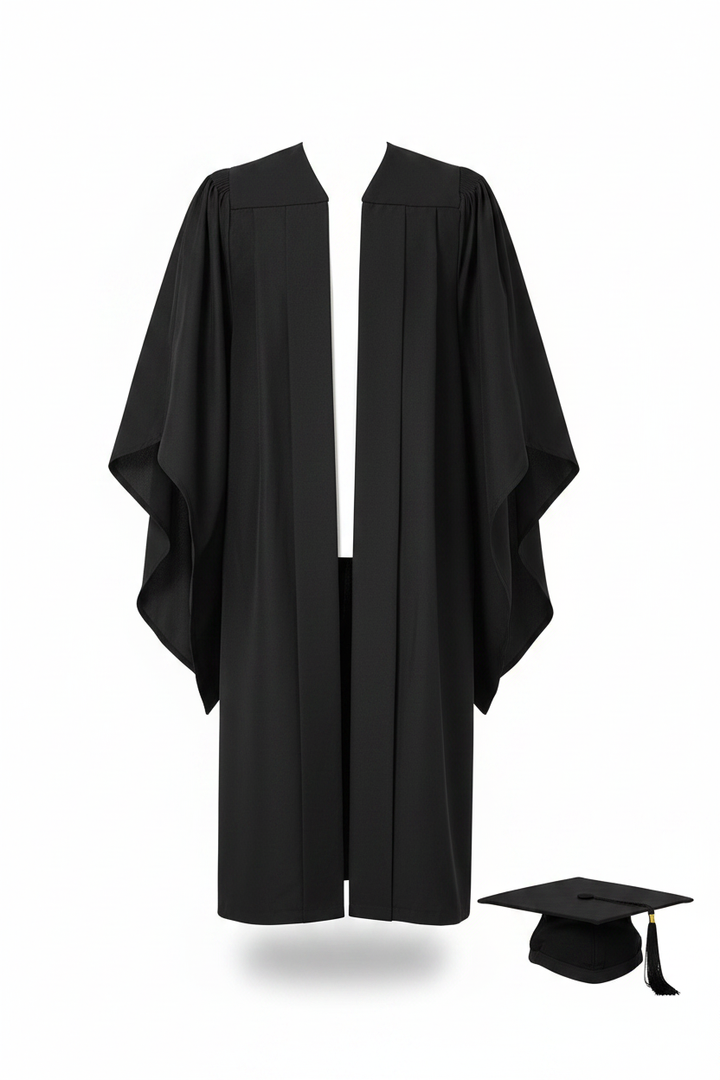UK British Deluxe Bachelor Academic Gown - Product Display White Background