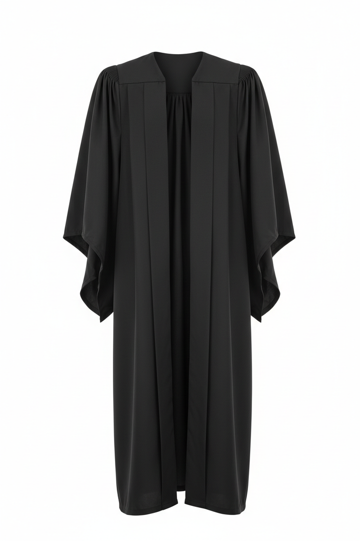UK British Economy Bachelor Academic Graduation Gown - Product Display White Background