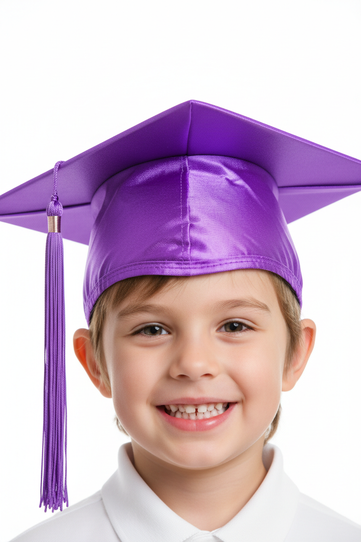 Shiny Purple Elementary Cap - Model Shot