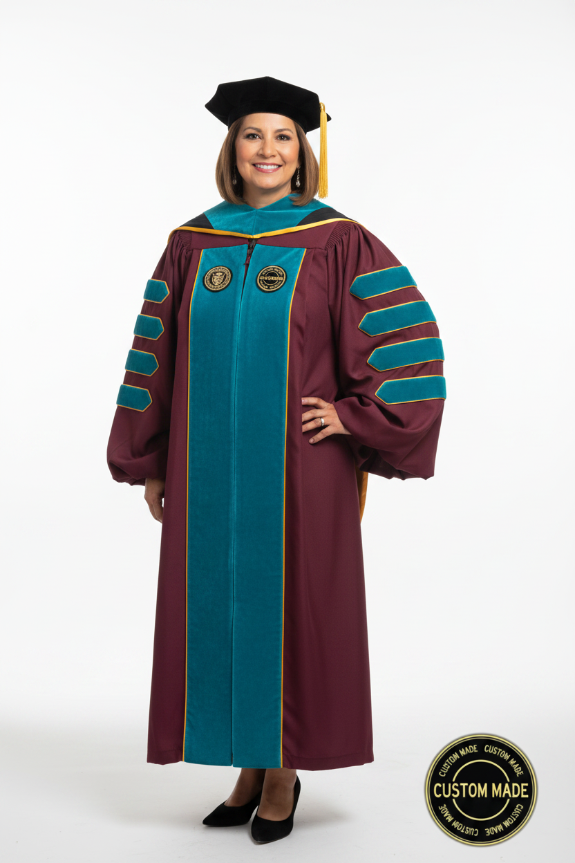 Custom Faculty Regalia Package for Kansas State University model display