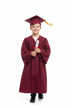Matte Burgundy Elementary Gown